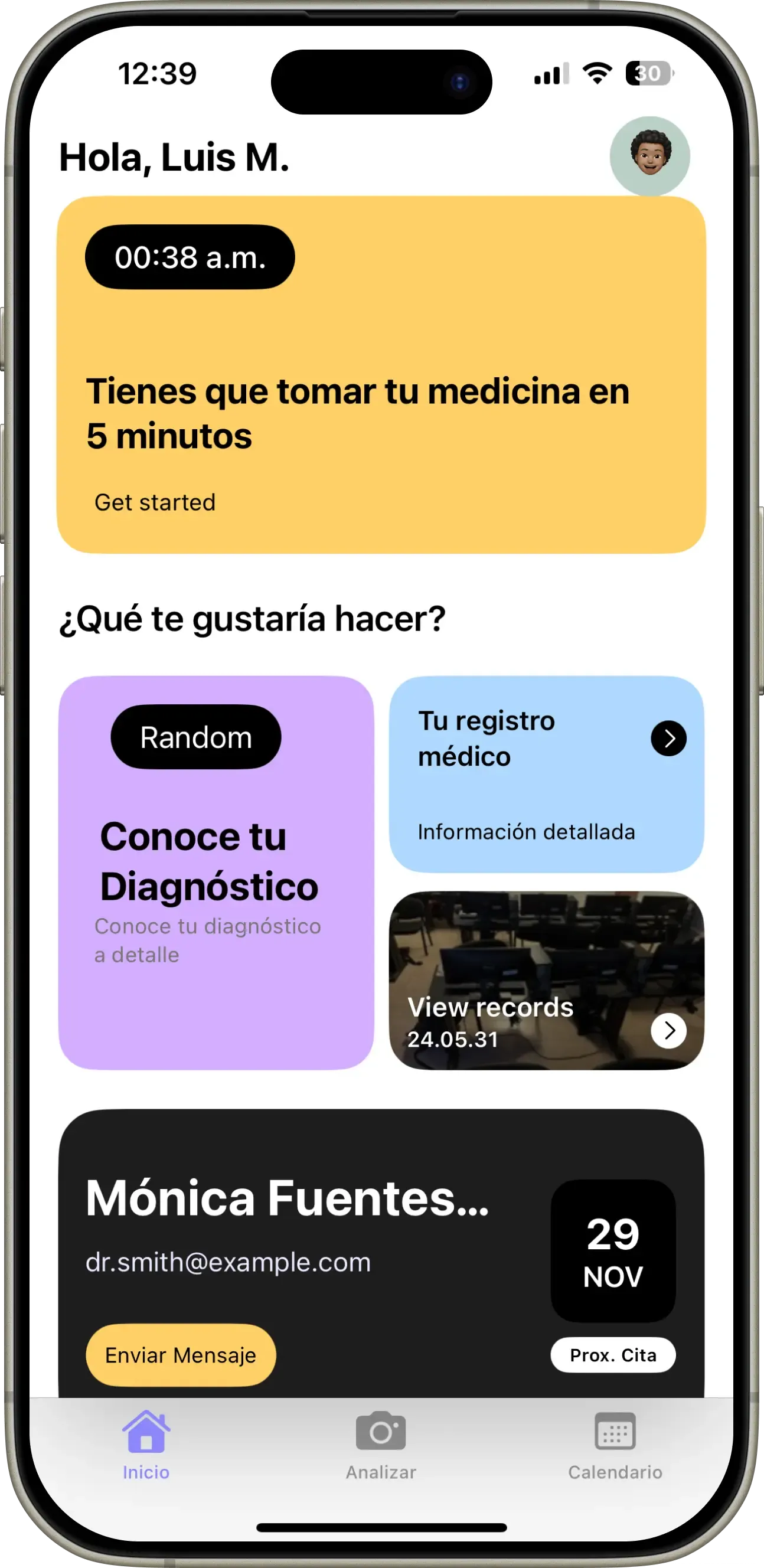 Panel de salud cutánea de Genesis